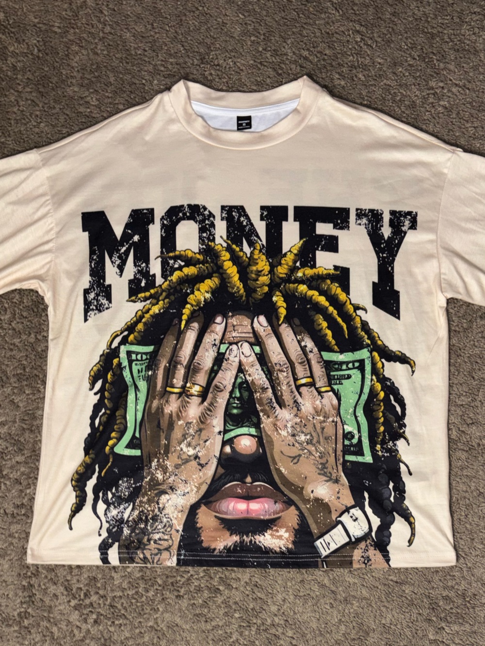 MAINFINTY XS Blush Pink Crewneck Tee
